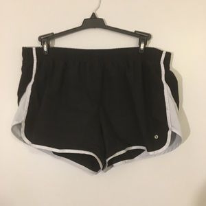 Black and White Athletic Shorts